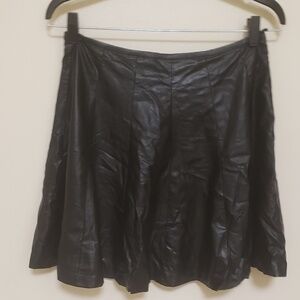 Faux Leather Mini Skirt